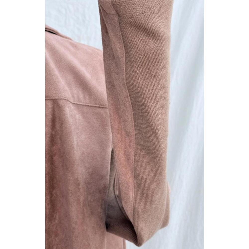 BB Dakota rose taupe faux suede jacket - Picture 5 of 10